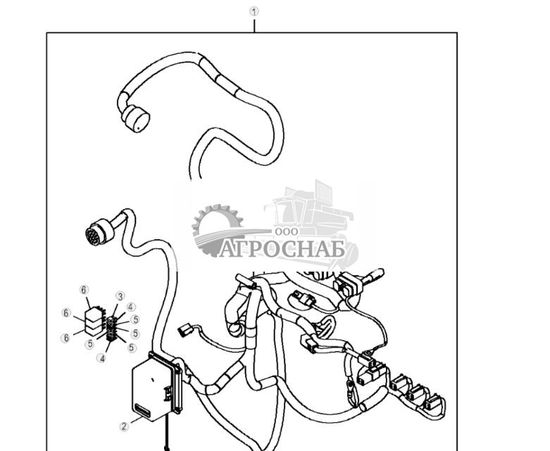 Жгут проводов и разъемы для машин со встроенным регулятором уклона - ST844658 202.jpg